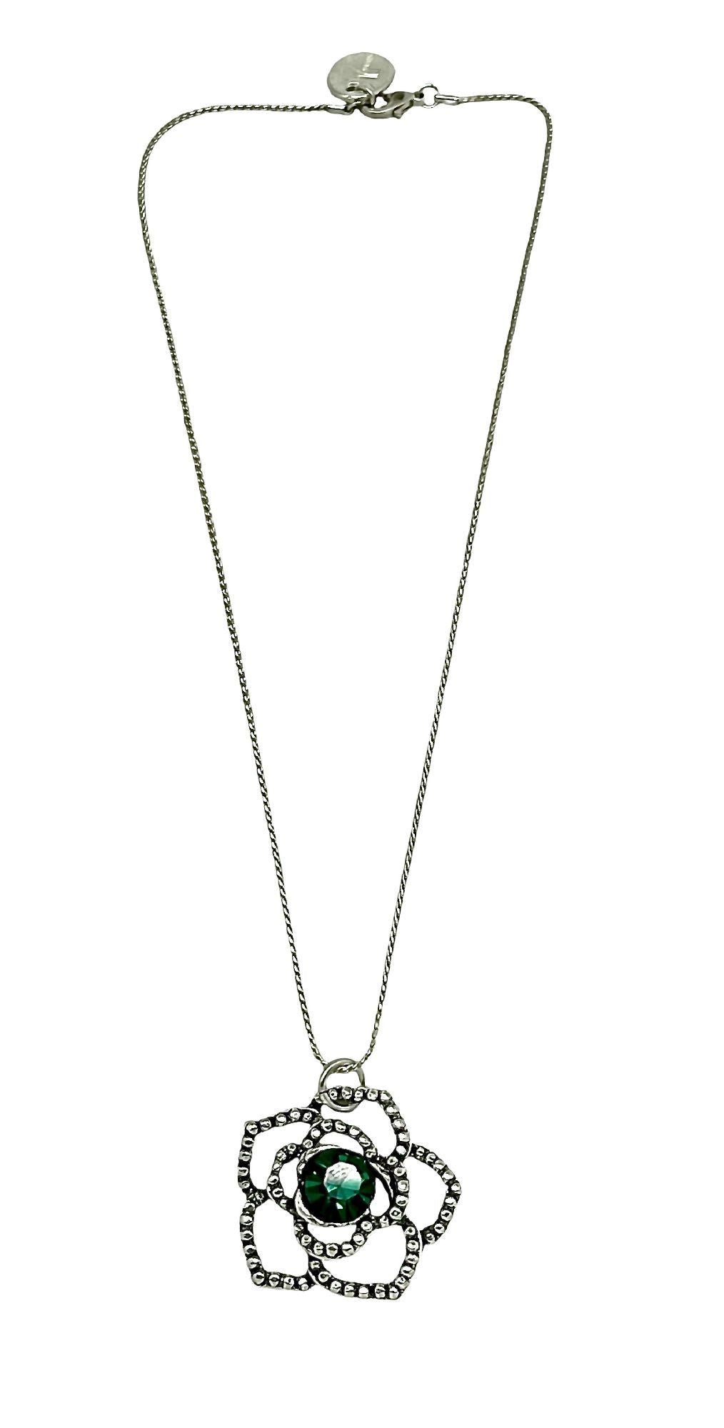 Conjunto "OZ" collar y anillo verde SW