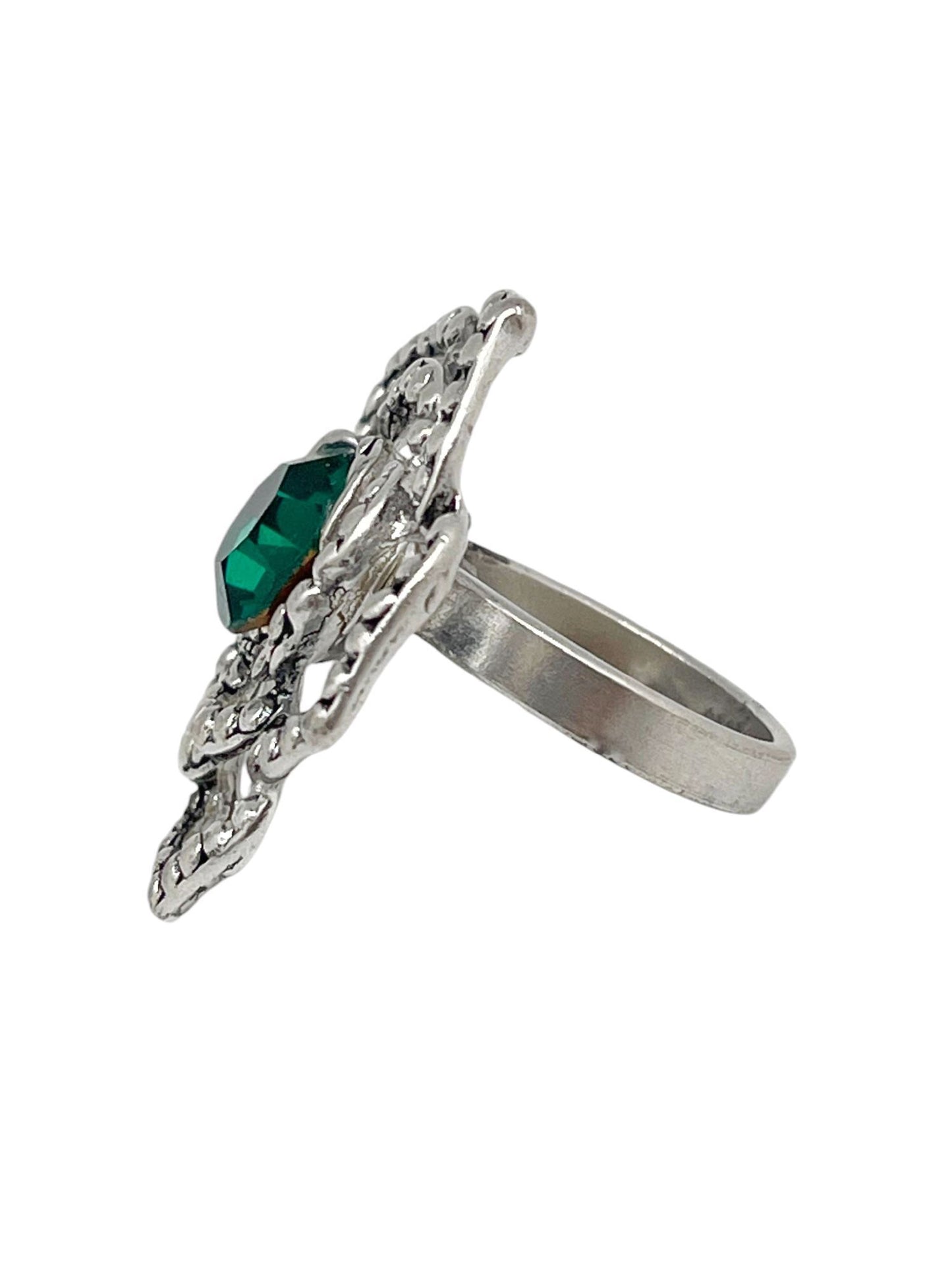 Conjunto "OZ" collar y anillo verde SW