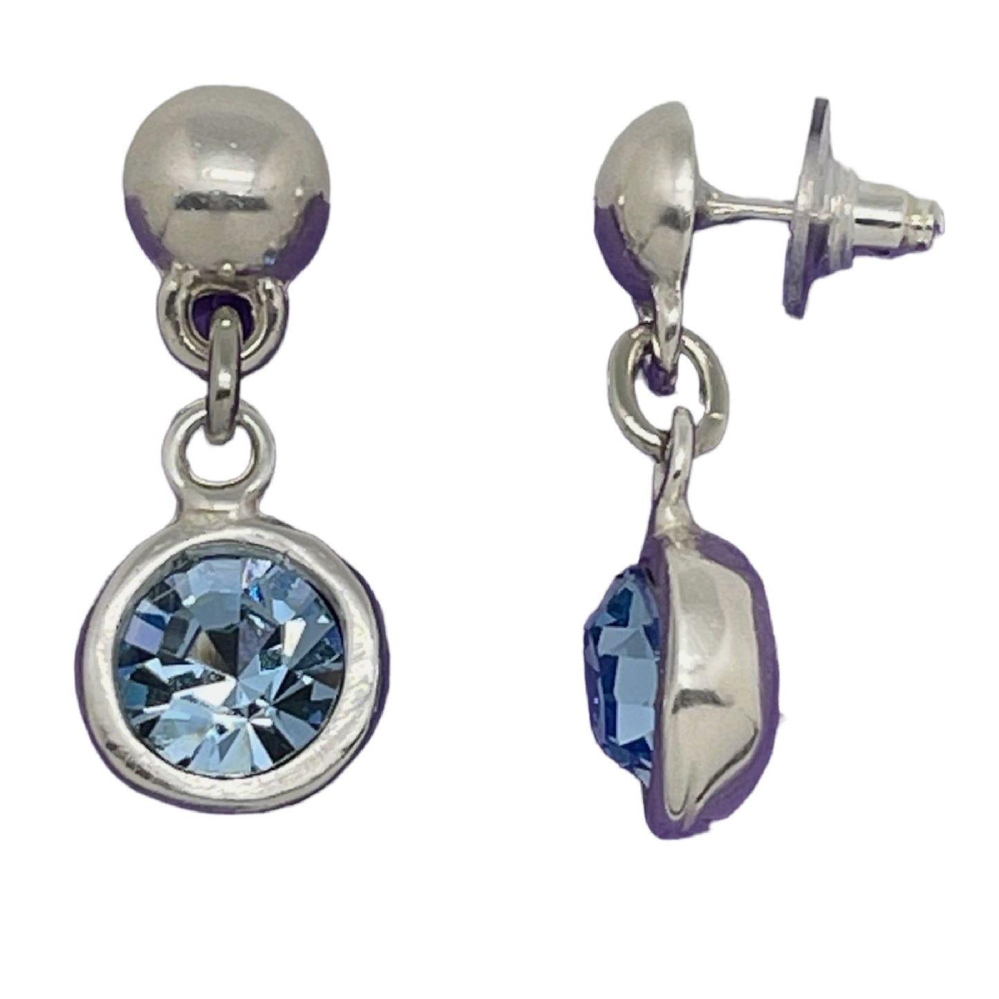 pendiente colgante cristal SW azul