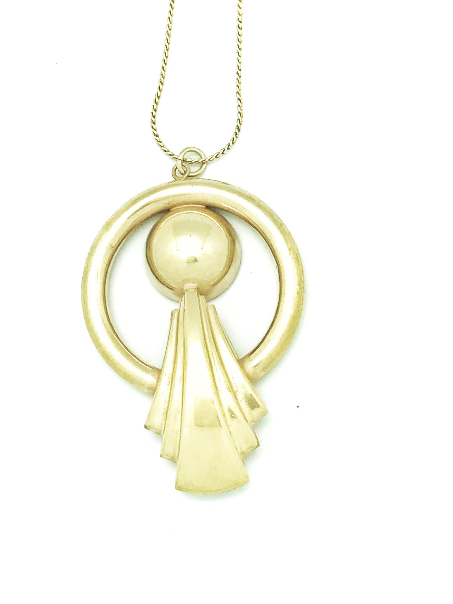 Colar longo latão banhado a ouro design 80cm