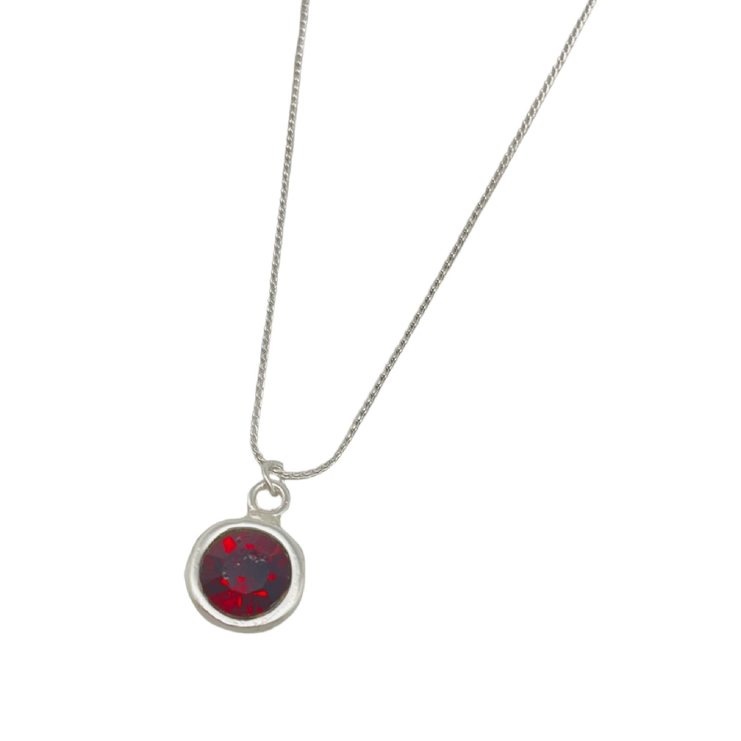 Collar colgante cristal Sw rojo