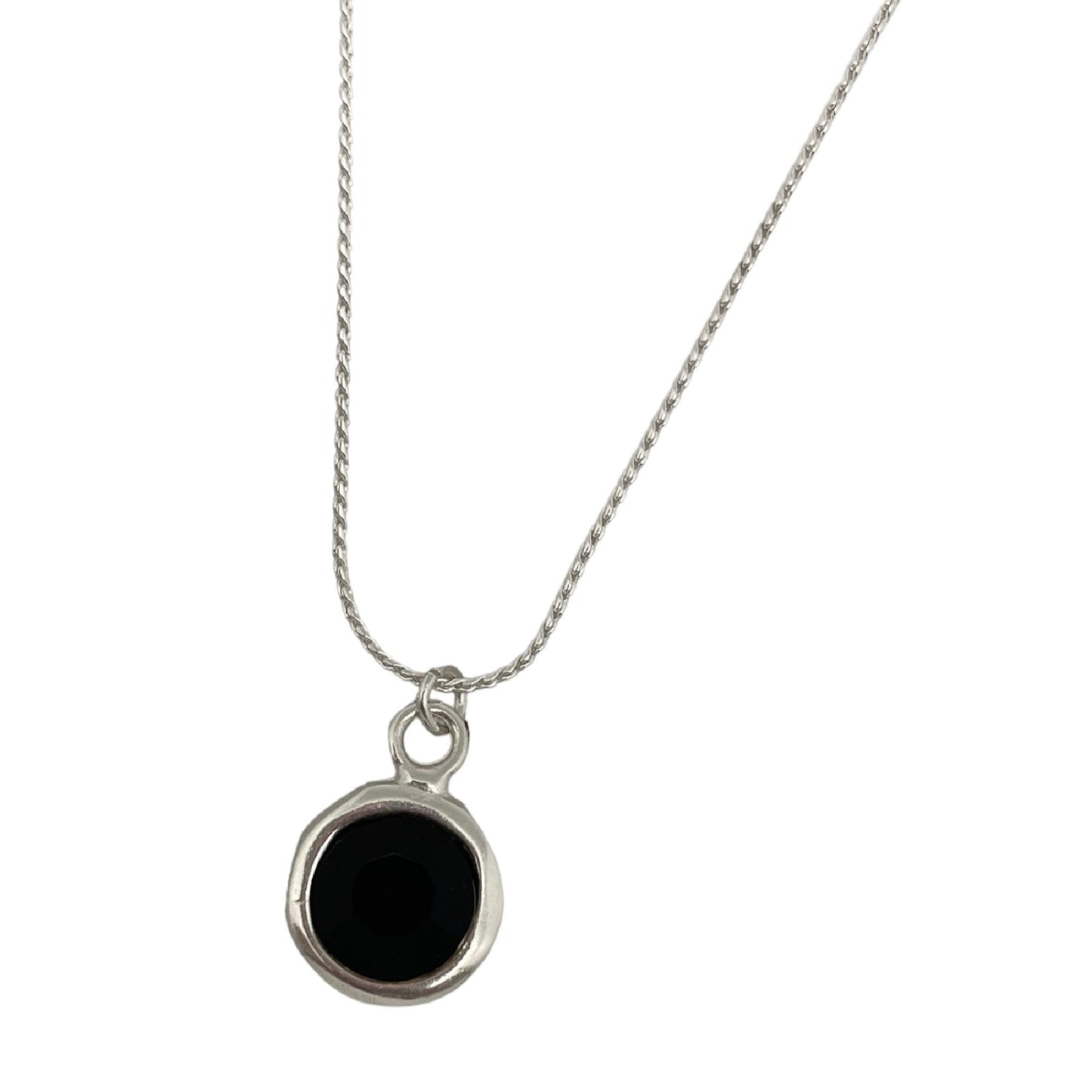 Collar colgante cristal Sw negro