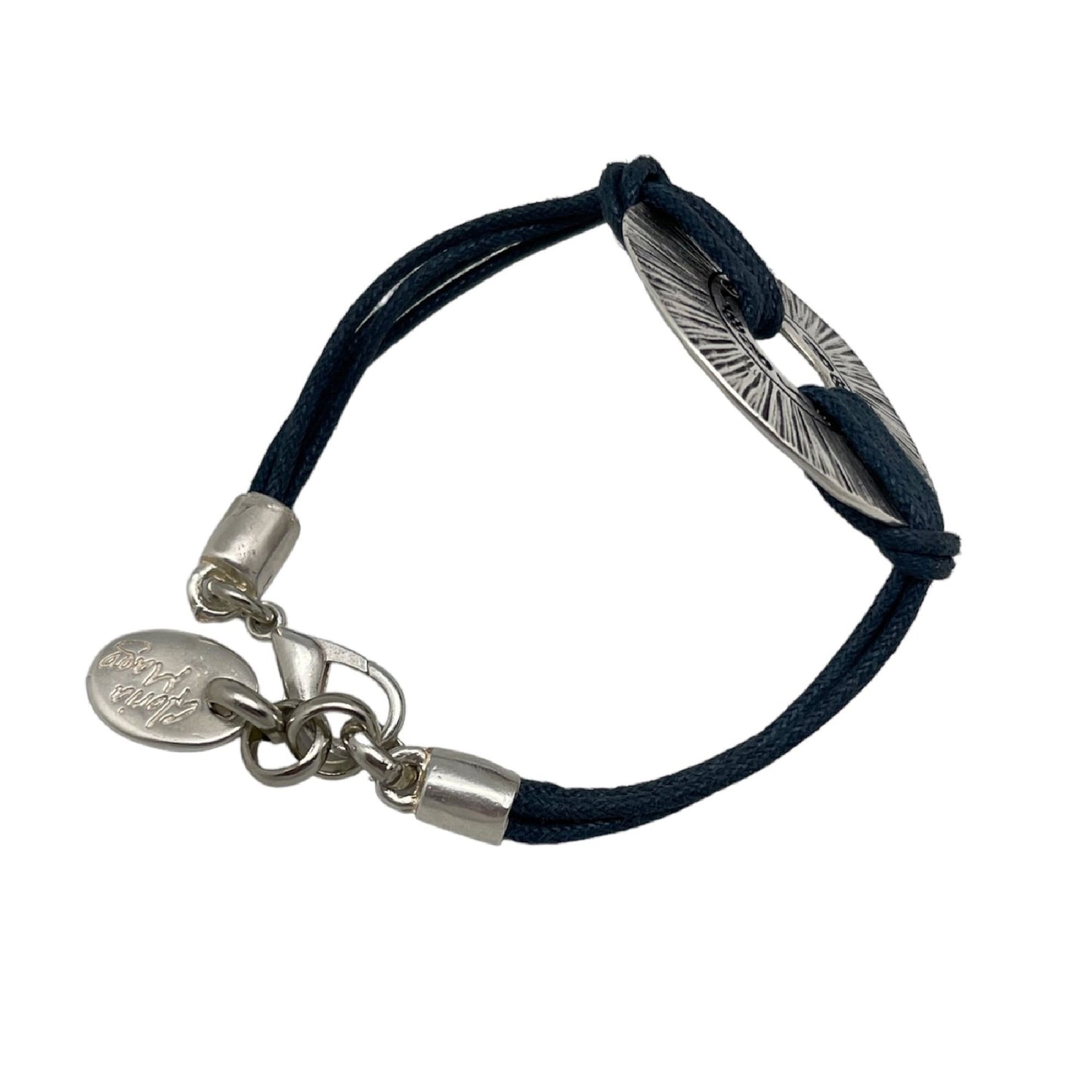 Pulsera Etnia plata-azulmar