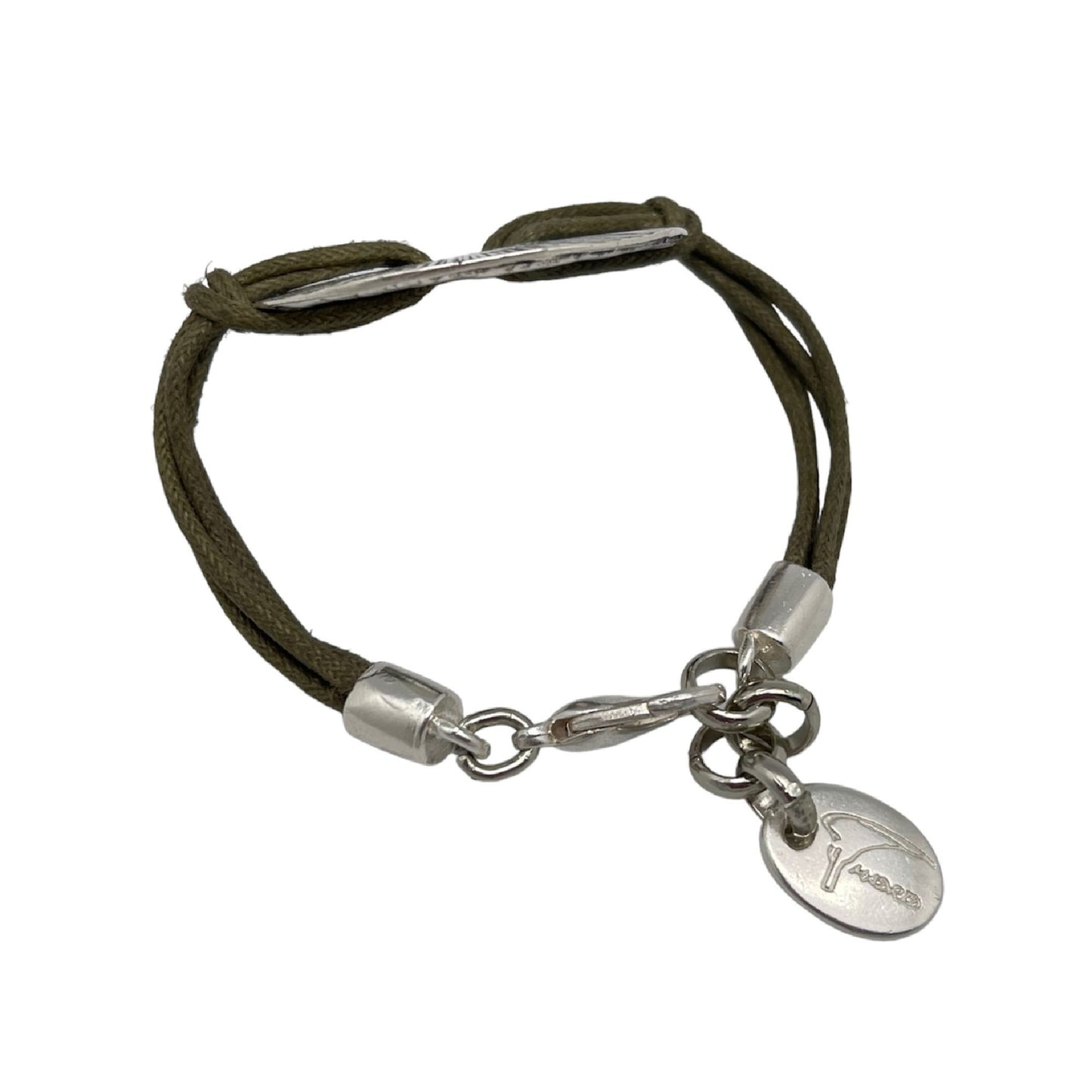Pulsera Etnia plata-kaki