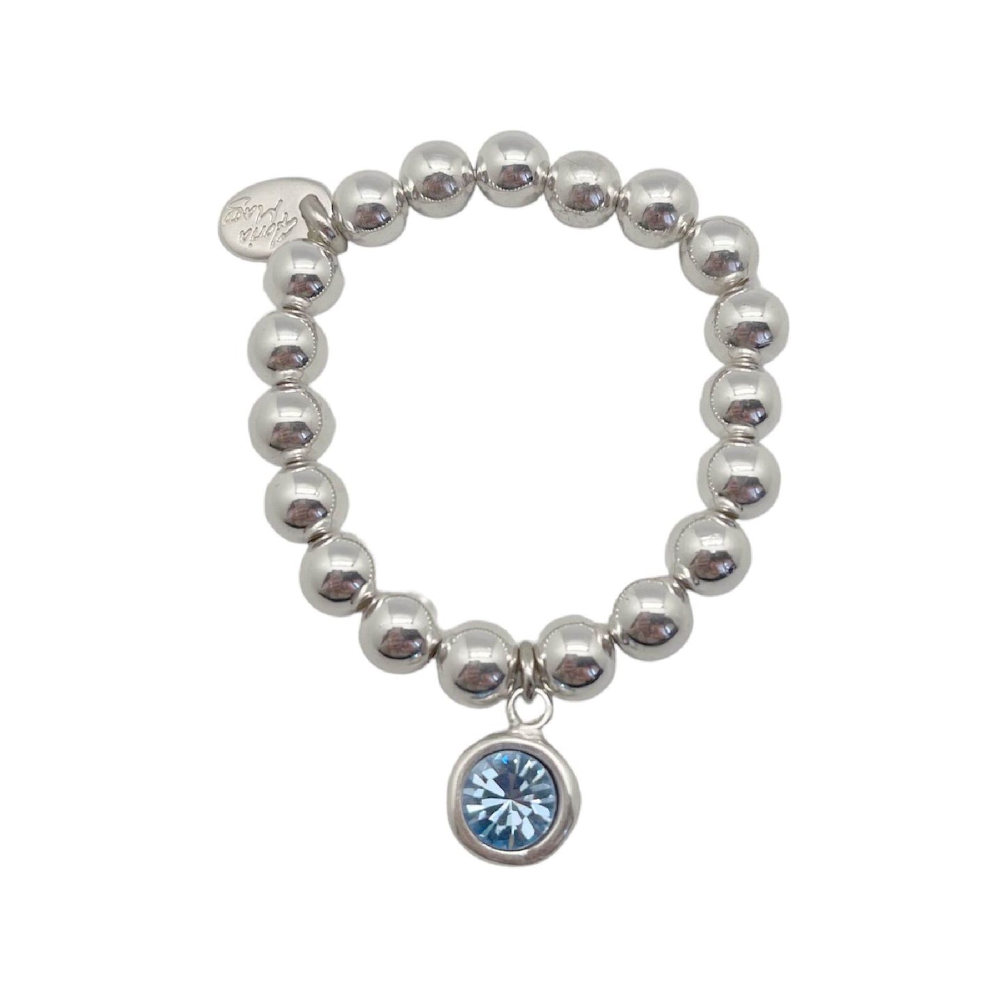 Pulsera eslastica cristal Sw azul