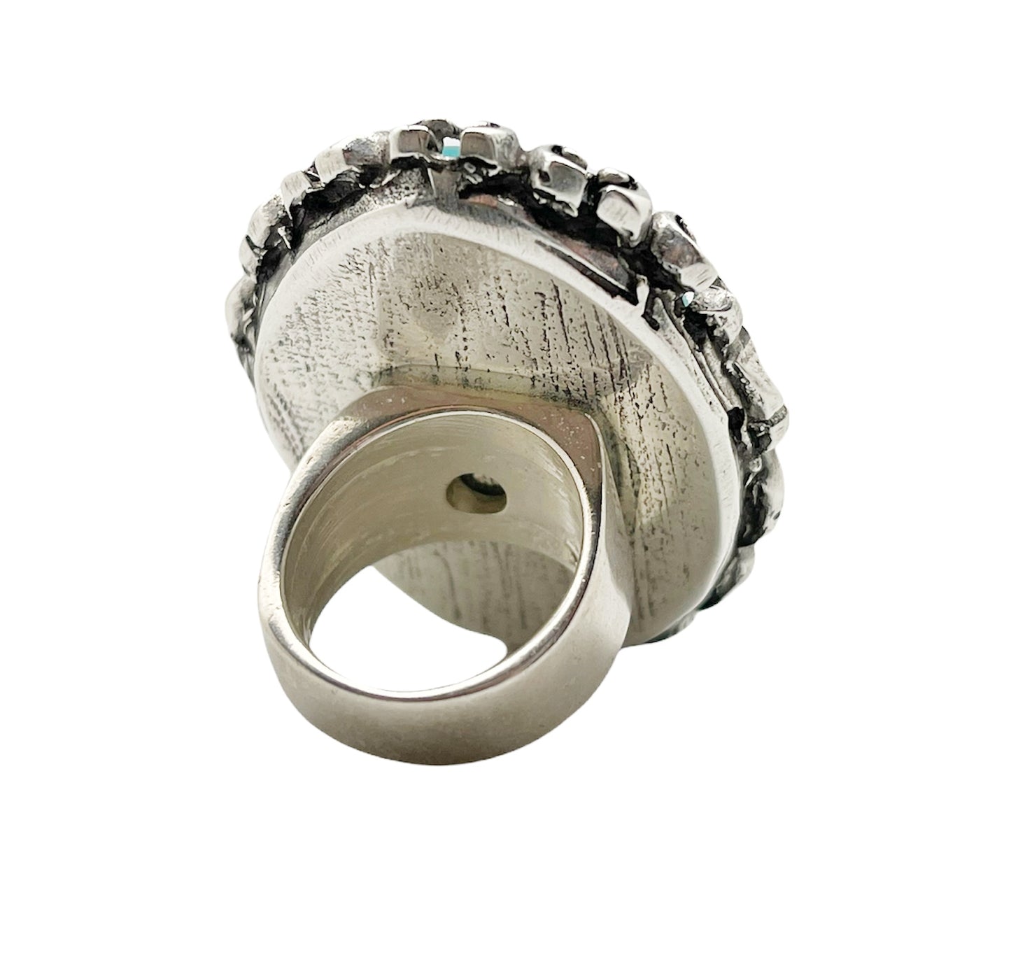 Anillo grande Retro en Azul