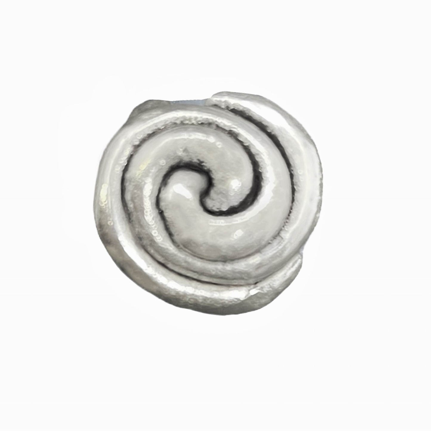Anillo espiral Alice en plata chapado