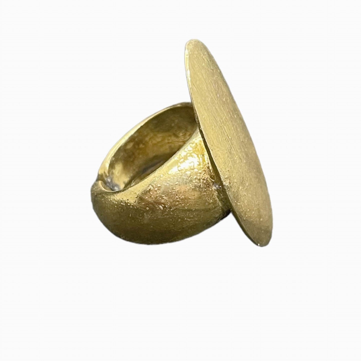 Anillo Placa chapado en dorado