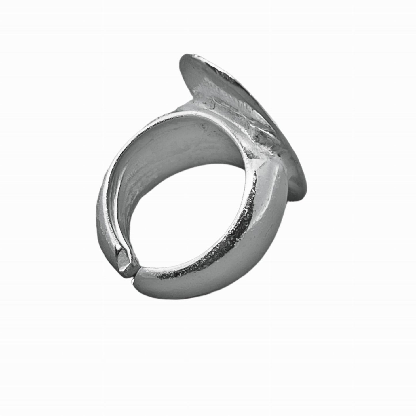 Anillo Placa chapado en plata