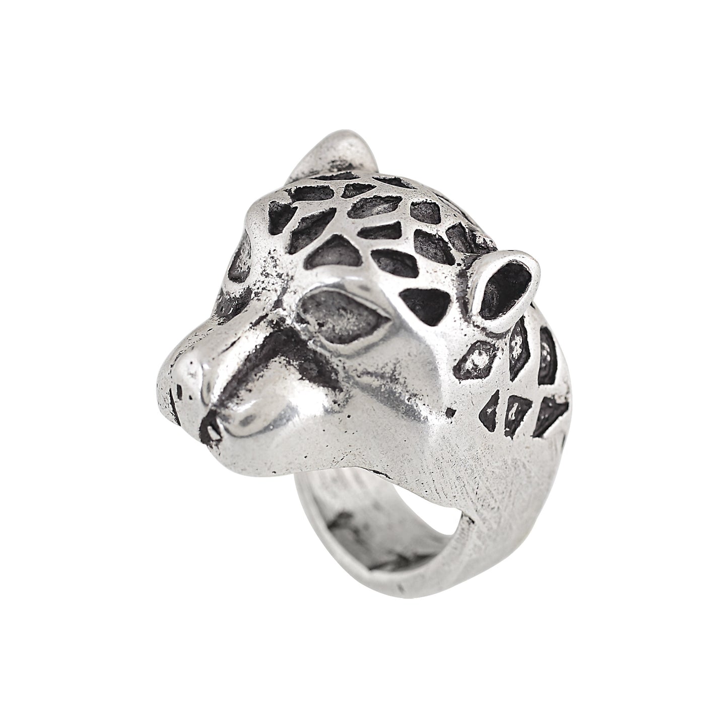 Anel banhado a zamak em prata 925 "Tiger G" tamanho 16