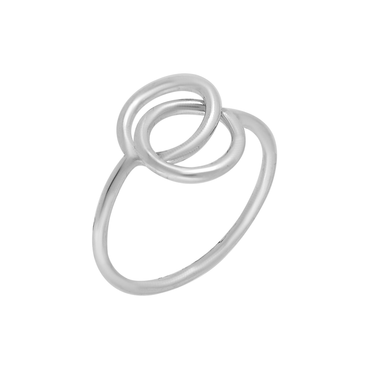 Silver ring "Unique Silver" "Enlazados" in 925 silver