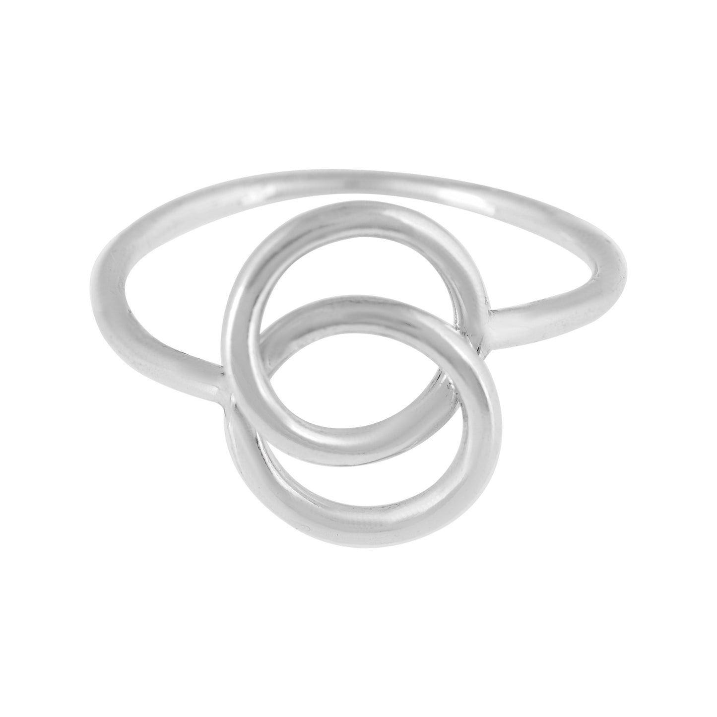 Silver ring "Unique Silver" "Enlazados" in 925 silver