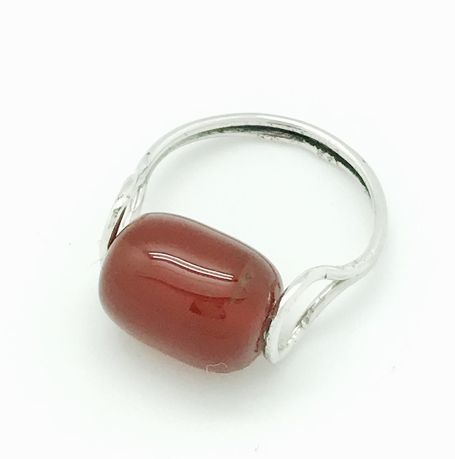 Anillo plata de ley "Fix Agatha14"natural agatha roja