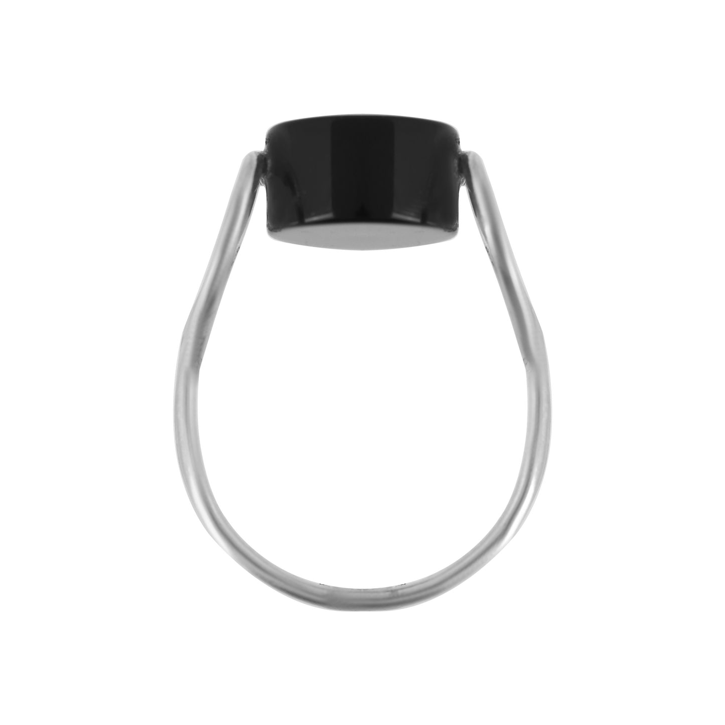 Anillo plata de ley "Fix Onix2" cristal negro