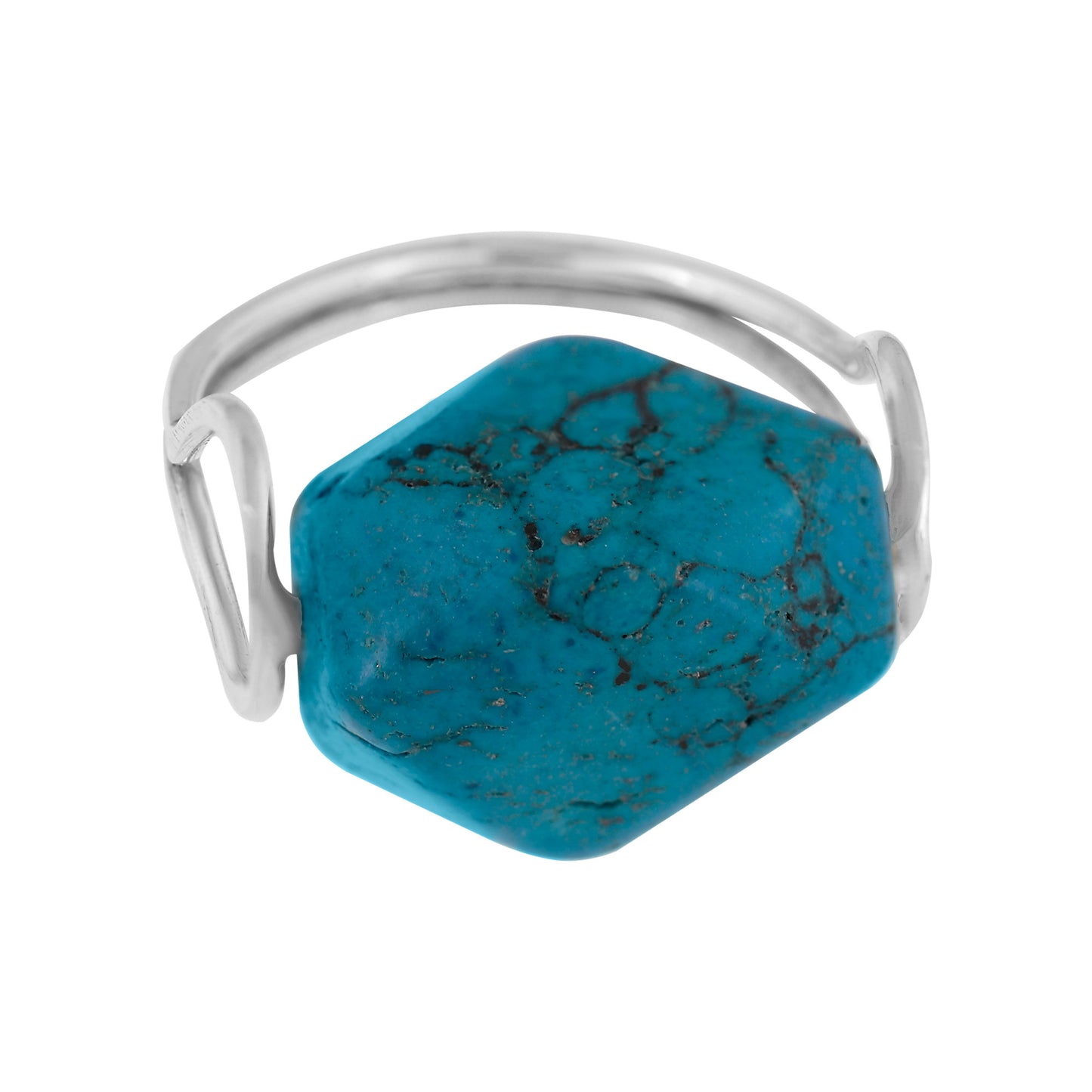 Anillo plata de ley"Fix turquesa"natural turquesa