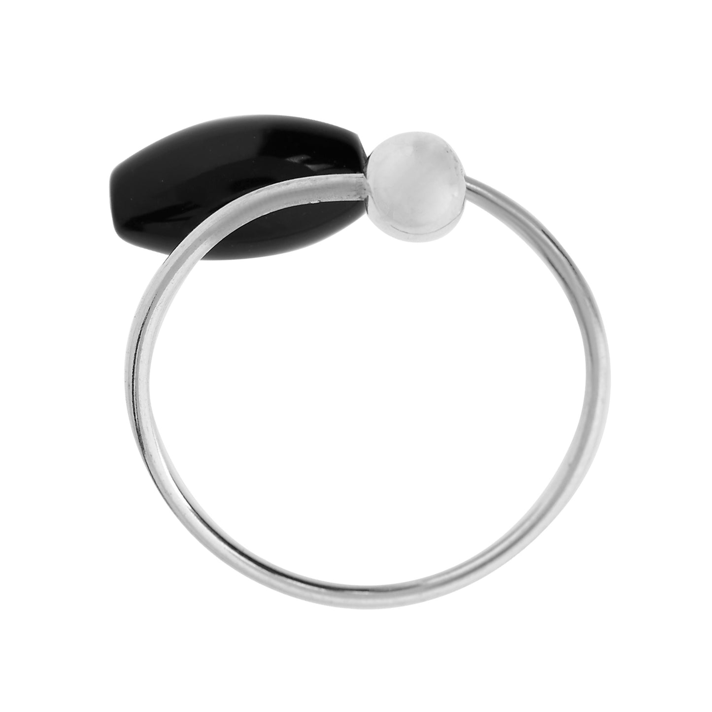 Anillo plata de ley "Oliva negra"
