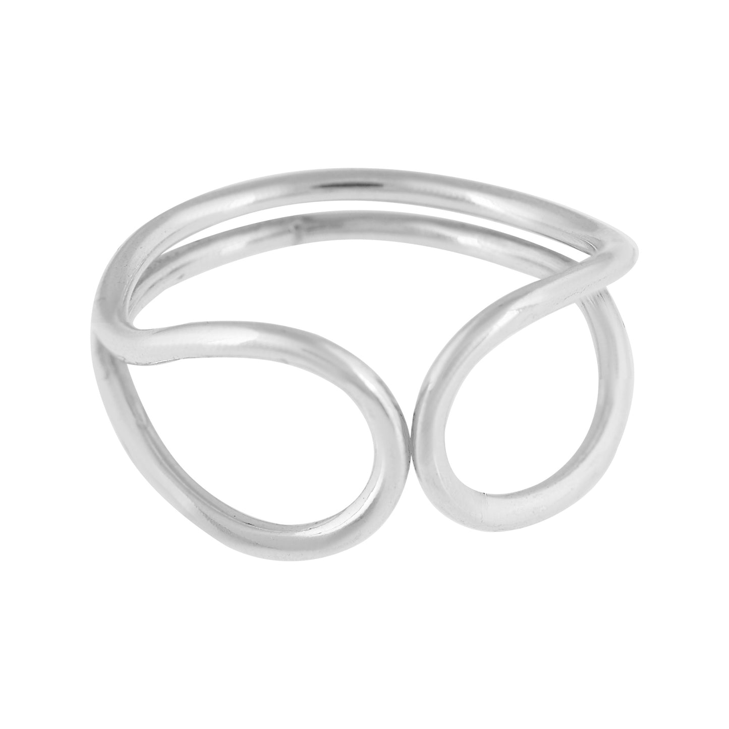 Anillo plata "Plata Única" "Tu y Yo" en plata de ley