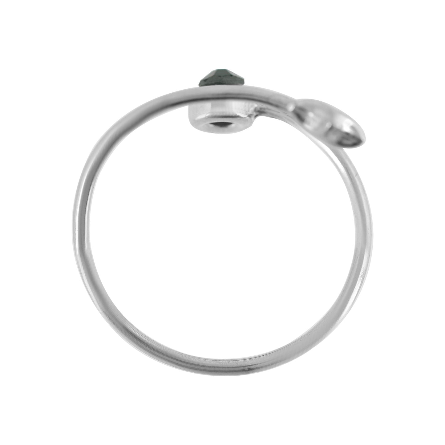 Anillo plata de ley "Universo Esmeralda" Swarovski