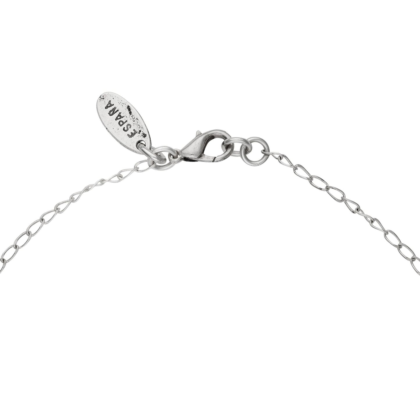 Collar cadena colgante luna plata 40cm