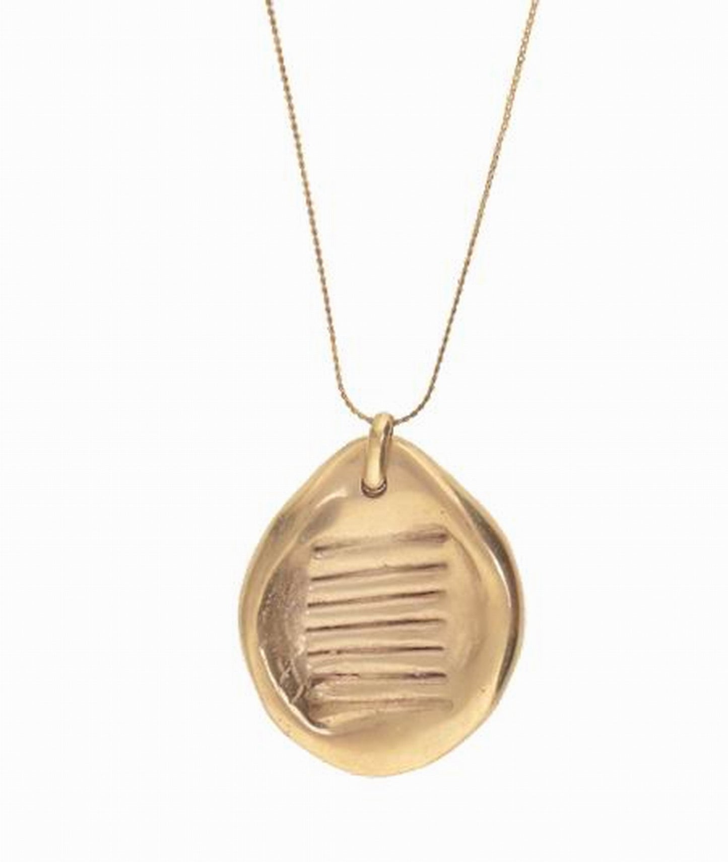 Collar largo "Guru" dorado chapado diseño