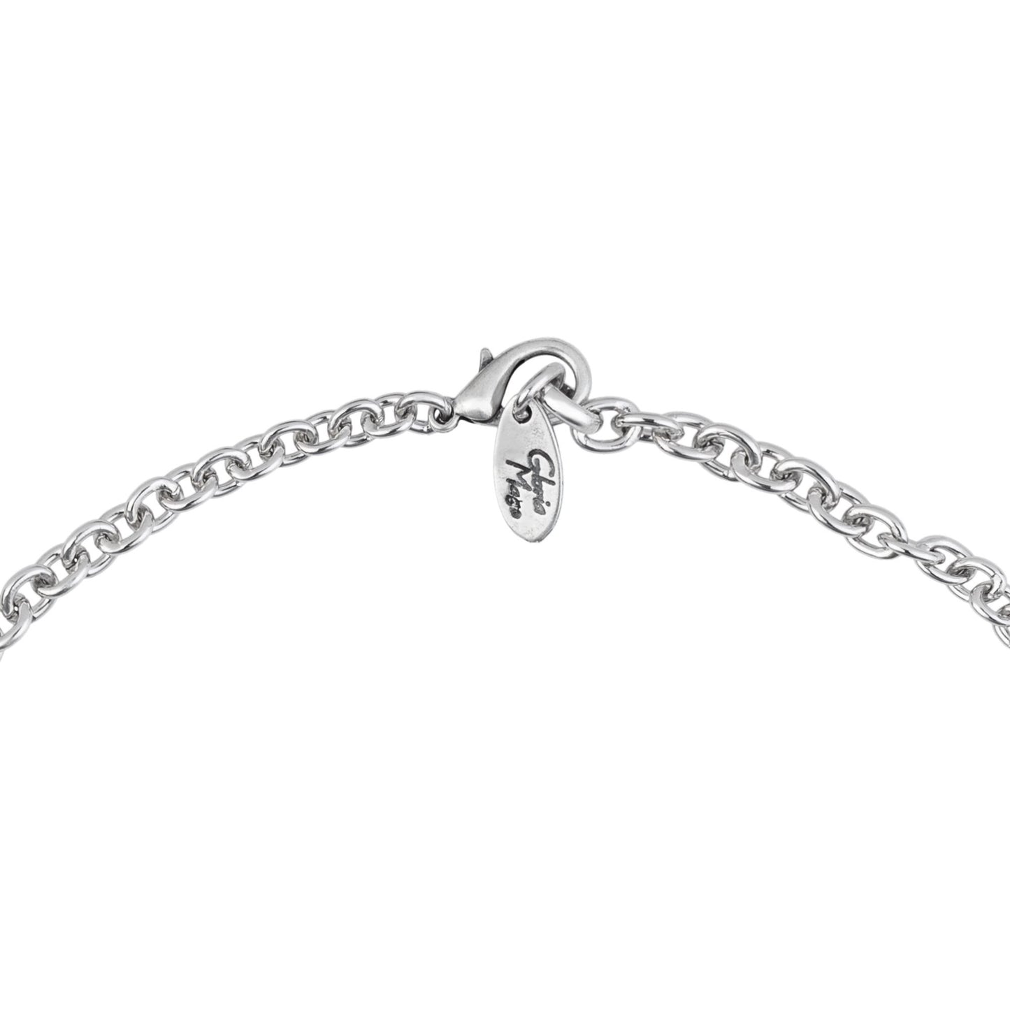 Collar plata chapado Filigrana cristal amatista 90cm