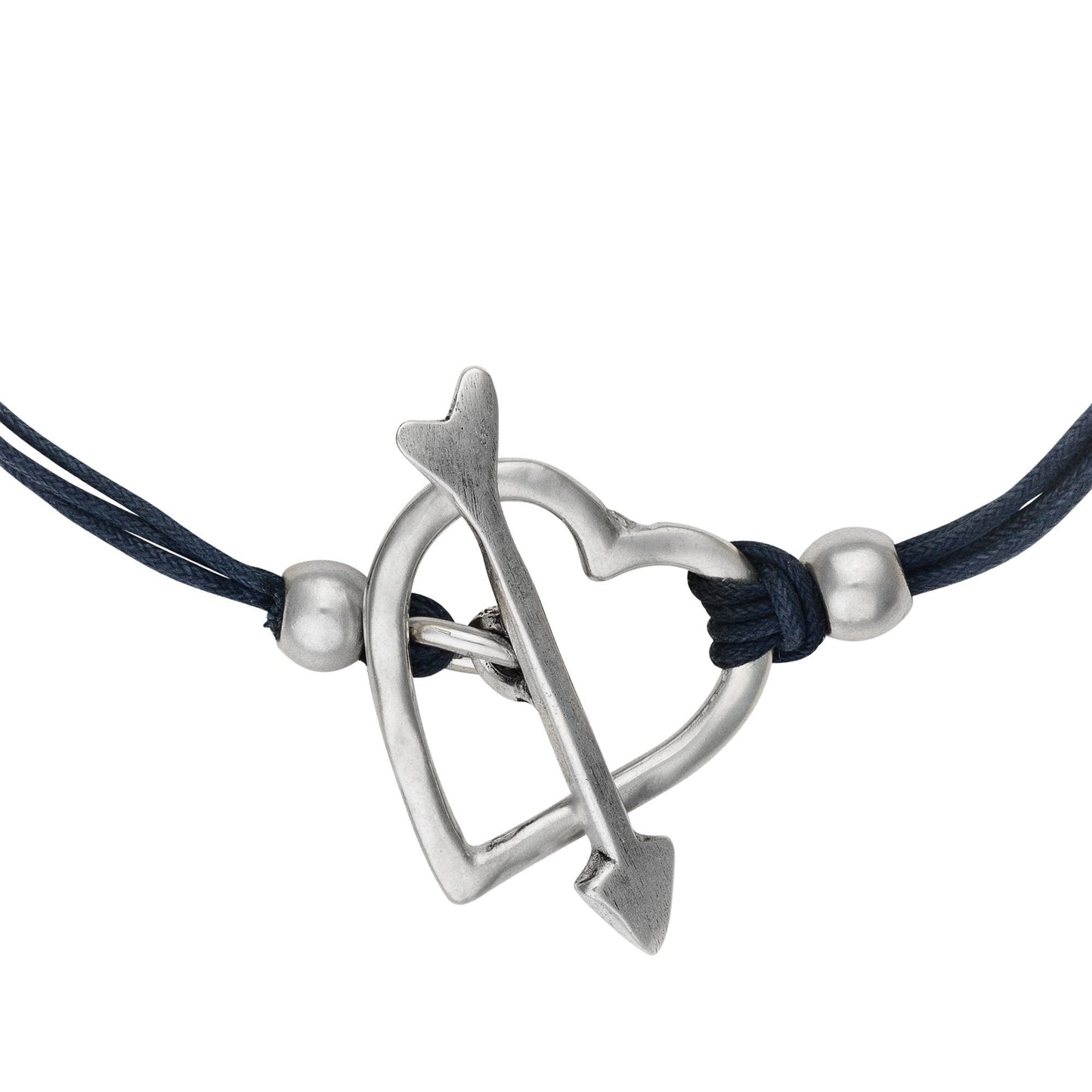 Collar plata chapado cordón cierre de corazón
