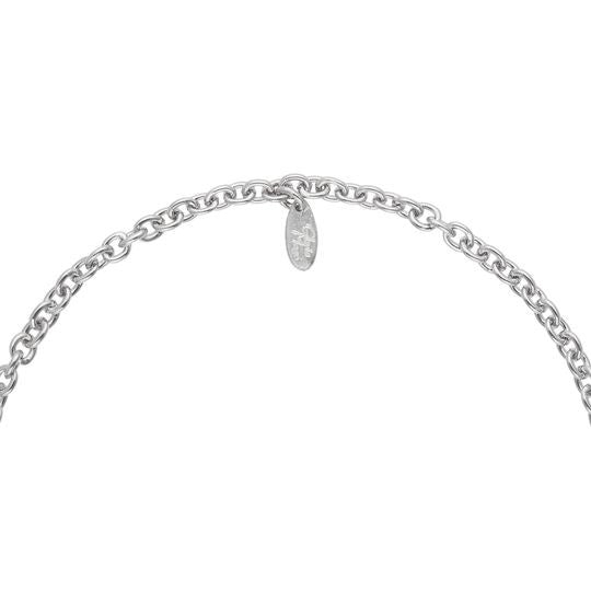 Collar plata chapado largo medio Enlazados plata 70cm