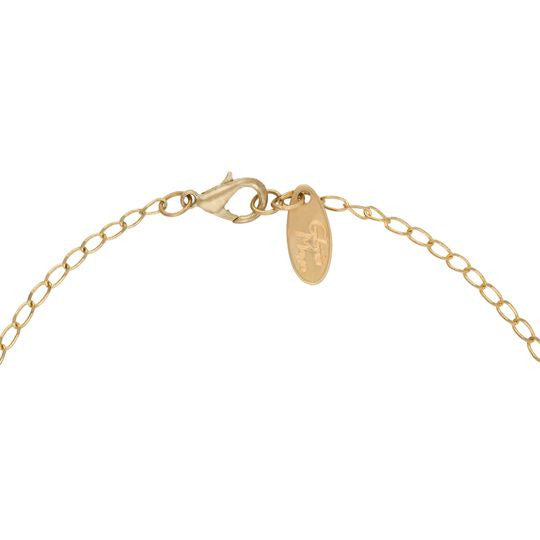 Conjunto collar-pendiente dorado y burdeos"Cala"