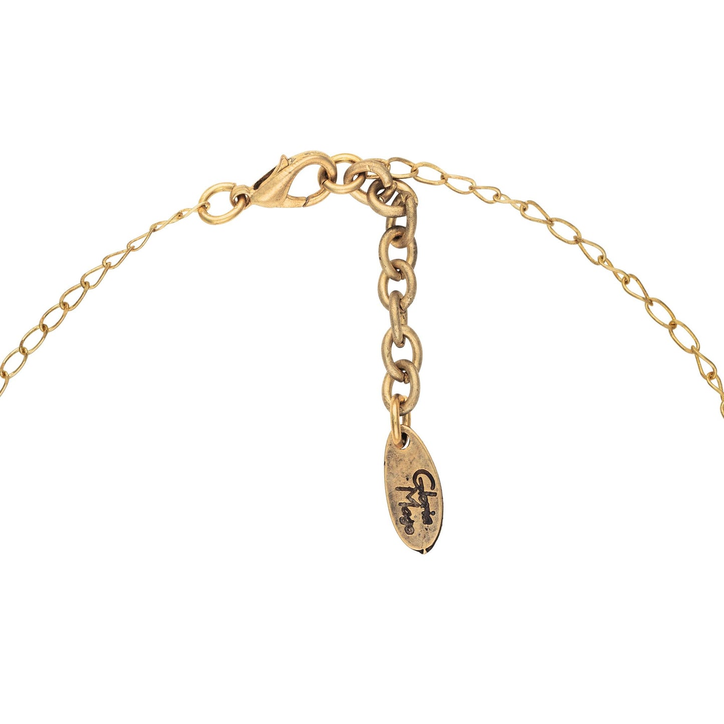 Gargantilla cadena colgante luna dorado 40cm