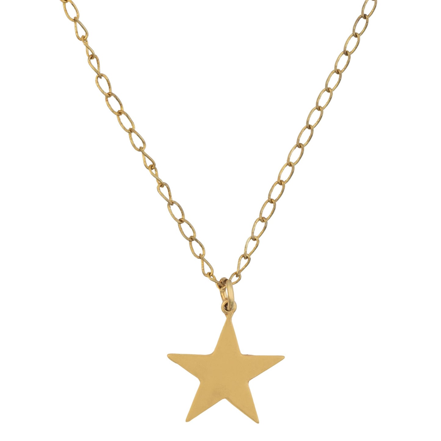 Gargantilla cadena dorado colgante estrella 40cm