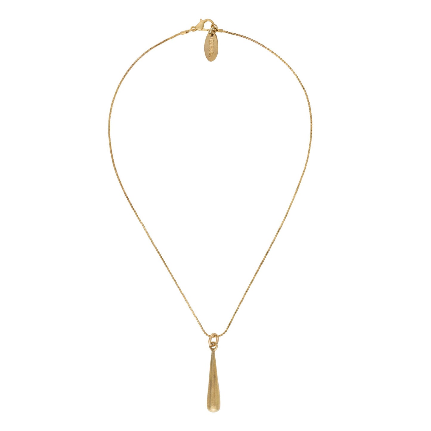 Gold plated "fine-drop" pendant choker