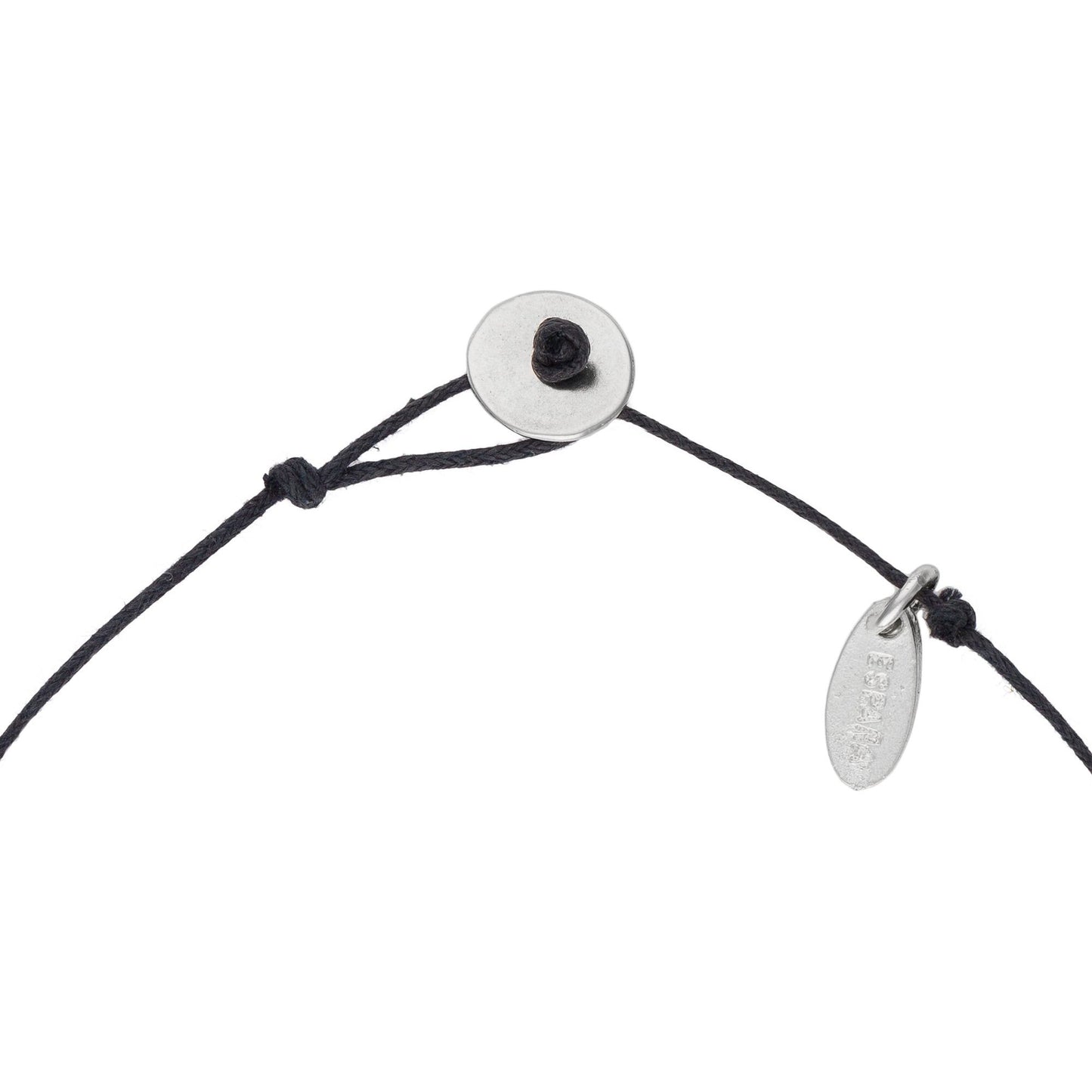 Gargantilla platachapado "Multibead" burgundy