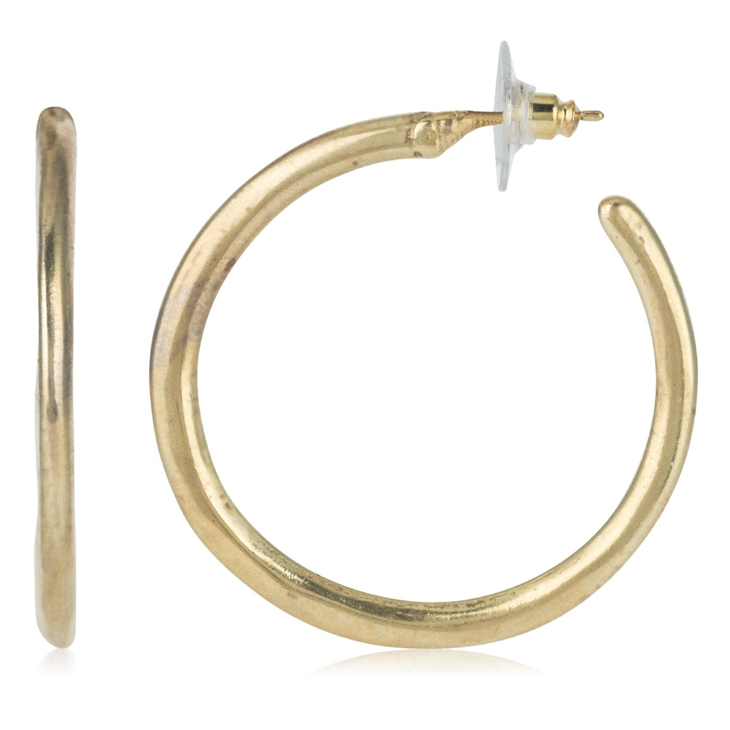 Pendiente aro dorado M dorado