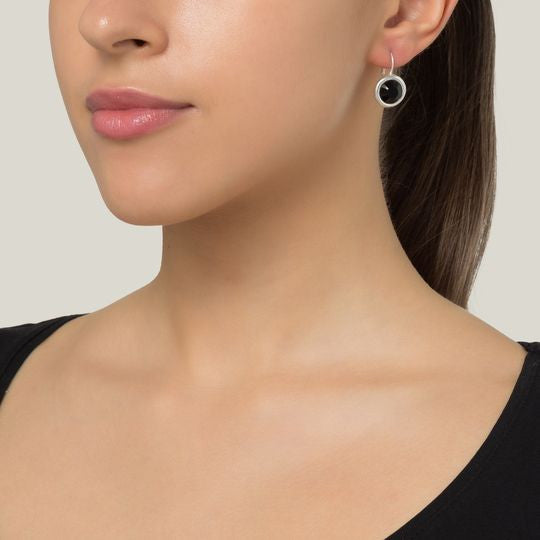 Brinco de cristal Swarovski preto