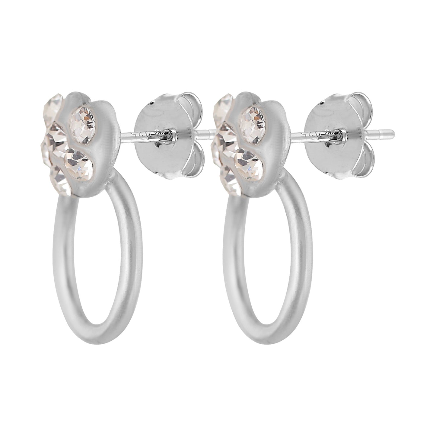 Brinco de prata esterlina "Mtima" da Swarovski