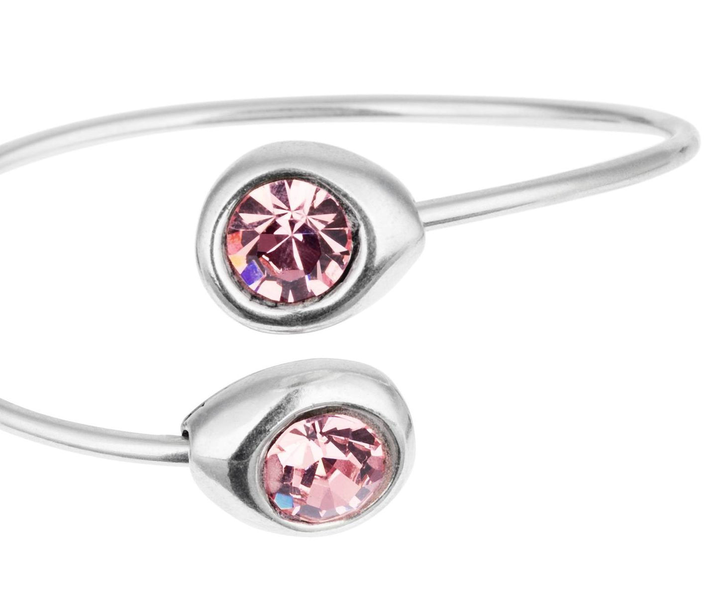 Pulsera Aro con Swarovski en Rosa