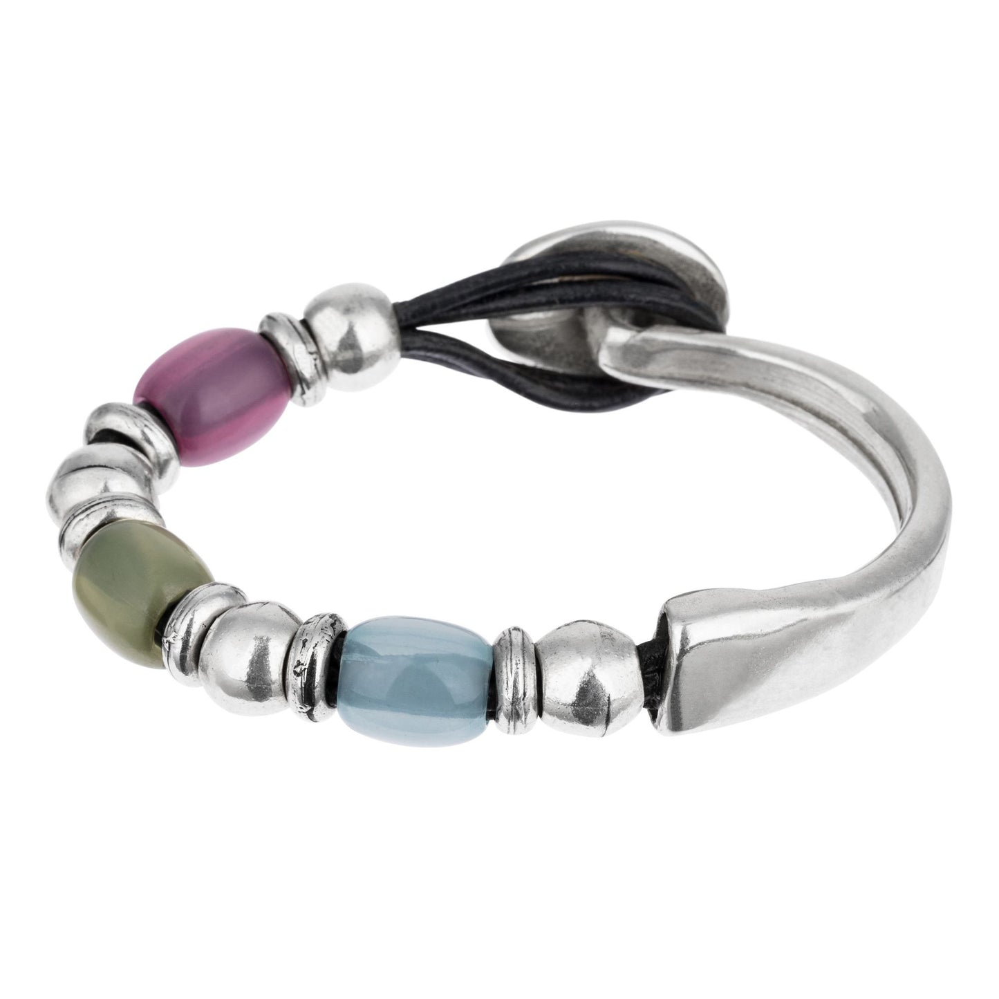 Pulsera plata colores Multicolor-basic1 plata