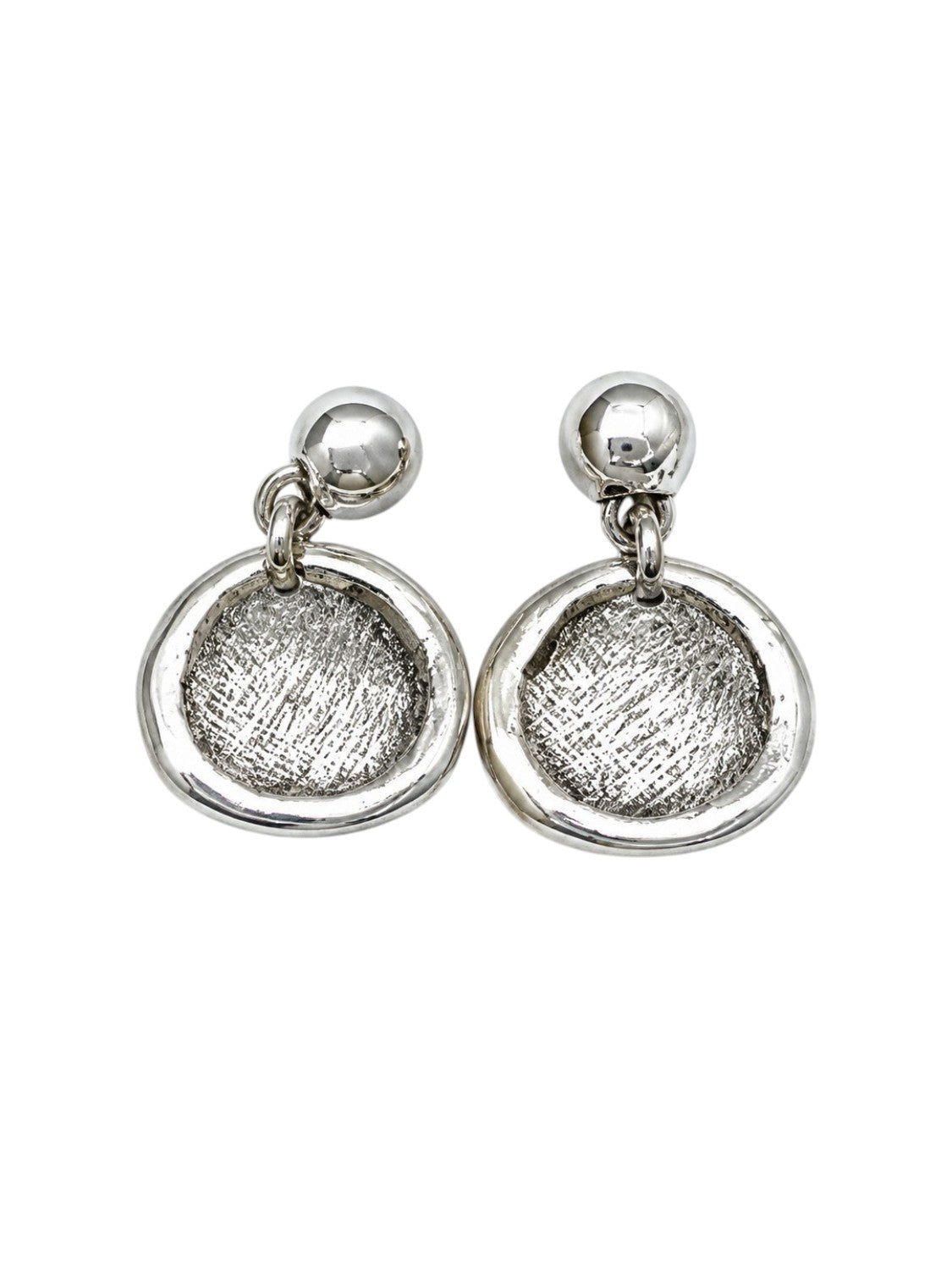 Pendiente plata colgante Aberno