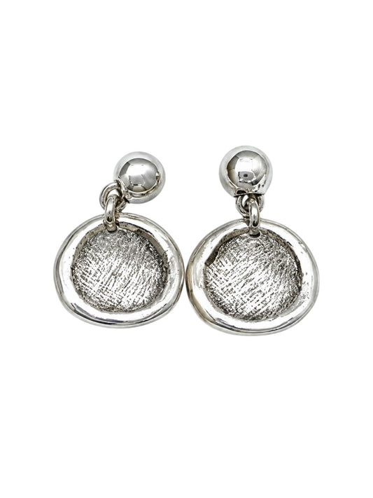 Pendiente plata colgante Aberno