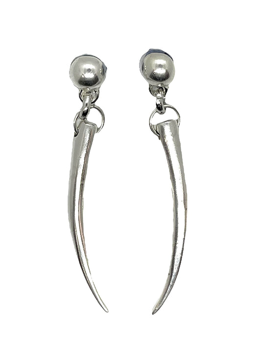 Pendiente Cusp en plata chapado . 6cm