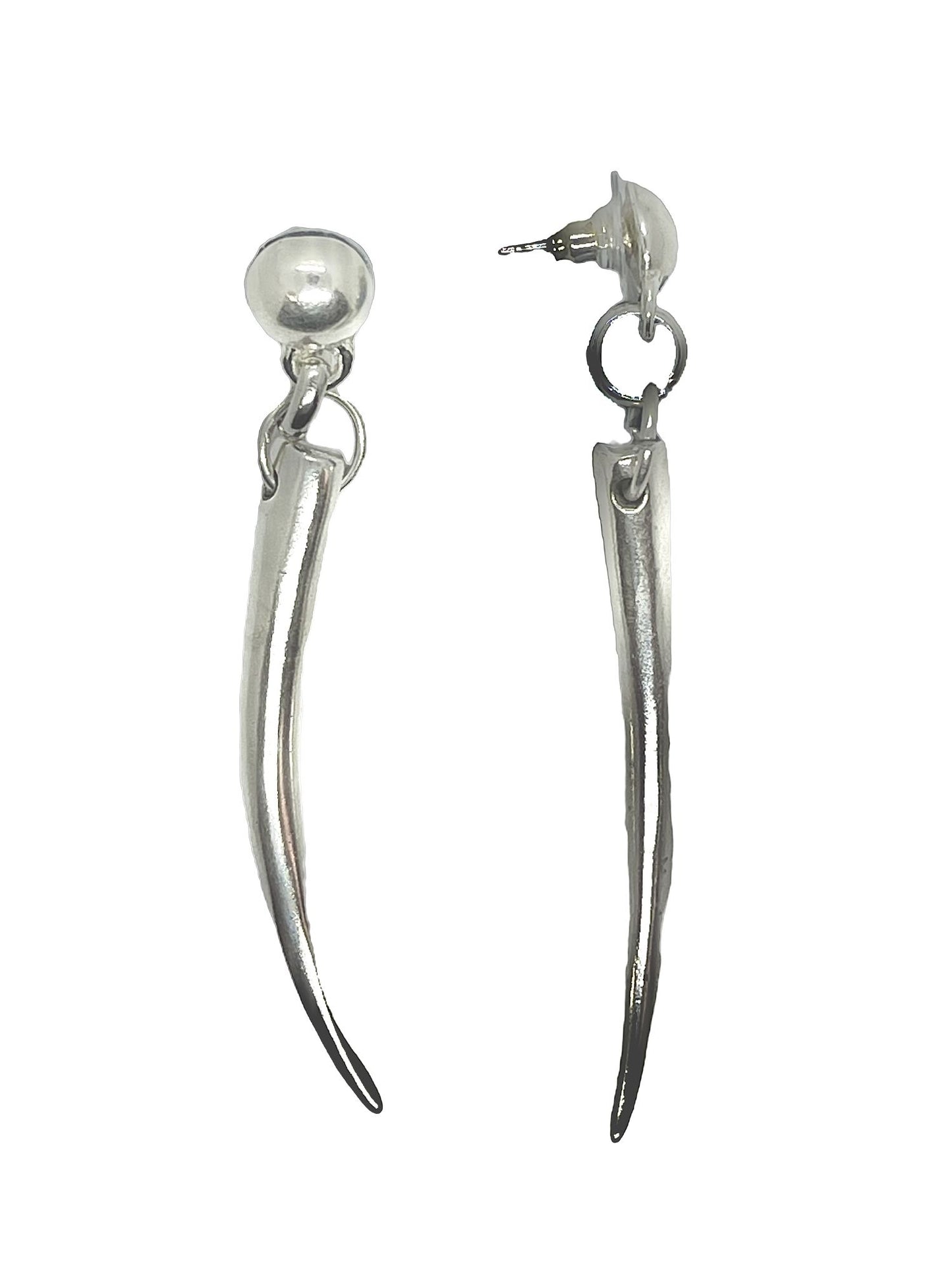 Pendiente Cusp en plata chapado . 6cm