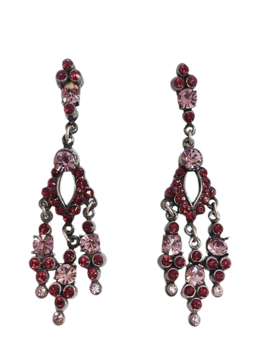 Pendiente largo multicristal Sw y plata 925 10µ T5