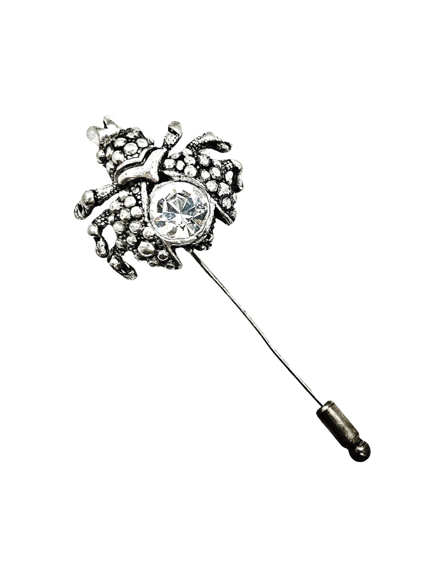 Broche Inse en plata chapado con cristal de SW