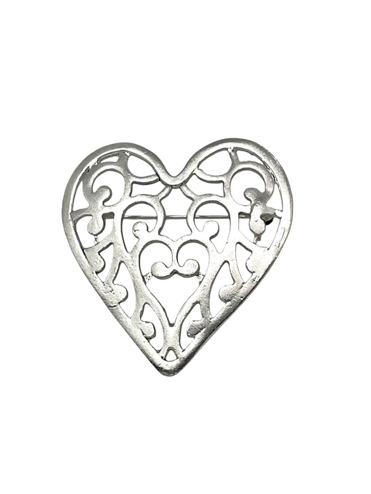 Broche Laberinto en mi Corazón en plata 10µ diseño exclusivo