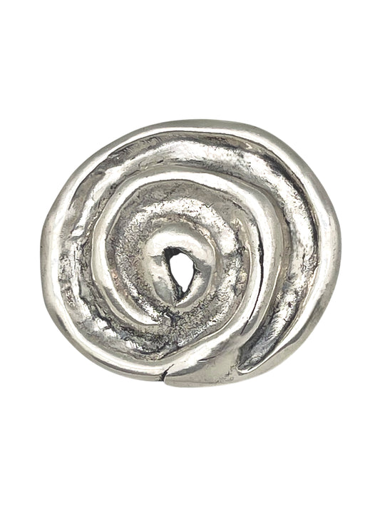 Broche Señales en plata 10µ diseño Gloria Mago envejecido vintage