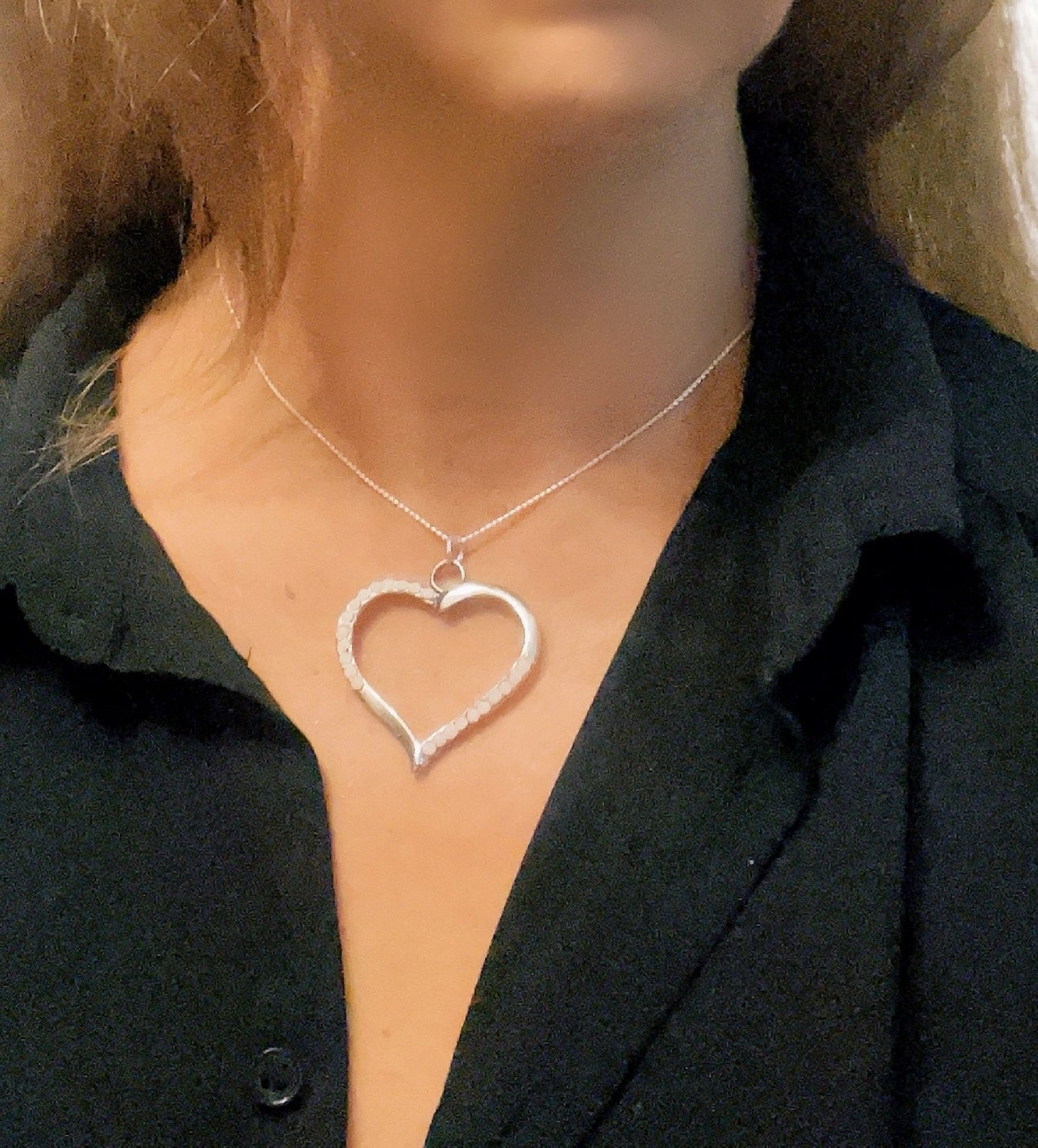 Collar Cuore plata 7-10 micras