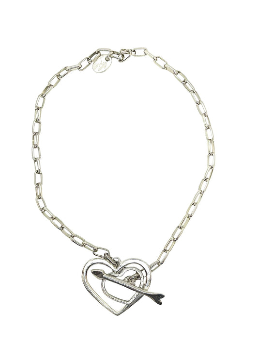 Collar Diana en plata chapado 45cm