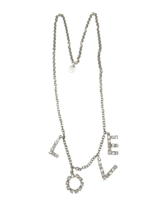 Collar largo MyLove plata 10µ y cristal SW en cristal