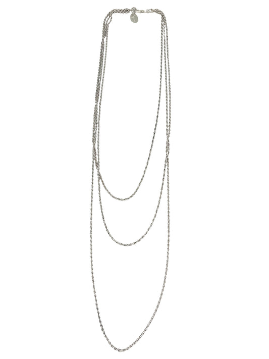 Collar largo Trinity plata 10µ