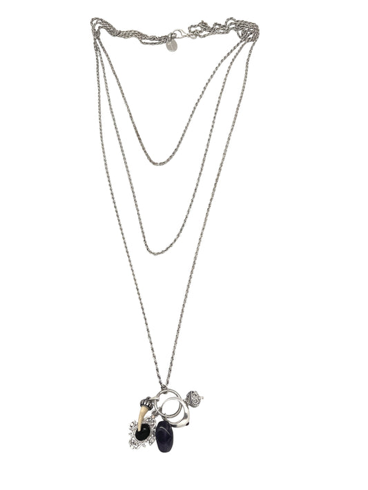 Collar Trinity Drift en plata 10µ charms